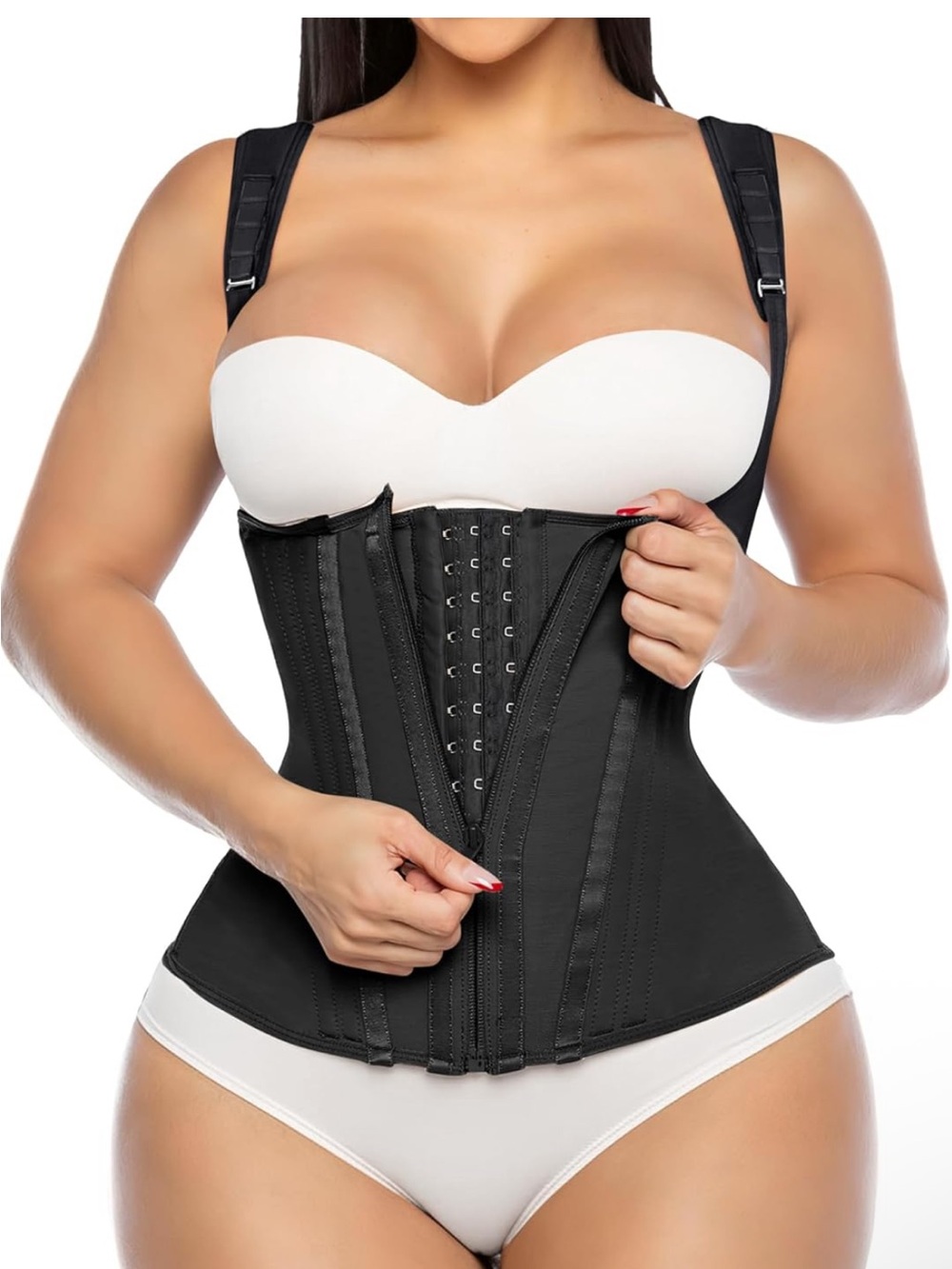 Women’s Black Waist Trainer Corset - Sculpting Shapewear
